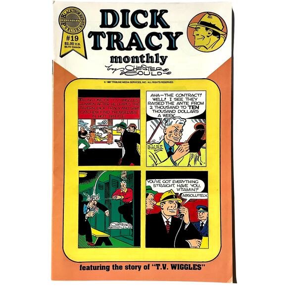 Dick Tracy Monthly #19, 1950 Reprints, Sept. 1987, Blackthorne Comics, NM 9.4 - Picture 2 of 5